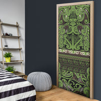 Aotearoa Iwi Ngati Raukawa Door Cover Maori Wharenui House Tribal Pattern LT9 - Polynesian Pride