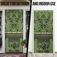 Aotearoa Iwi Ngati Raukawa Door Cover Maori Wharenui House Tribal Pattern LT9 - Polynesian Pride