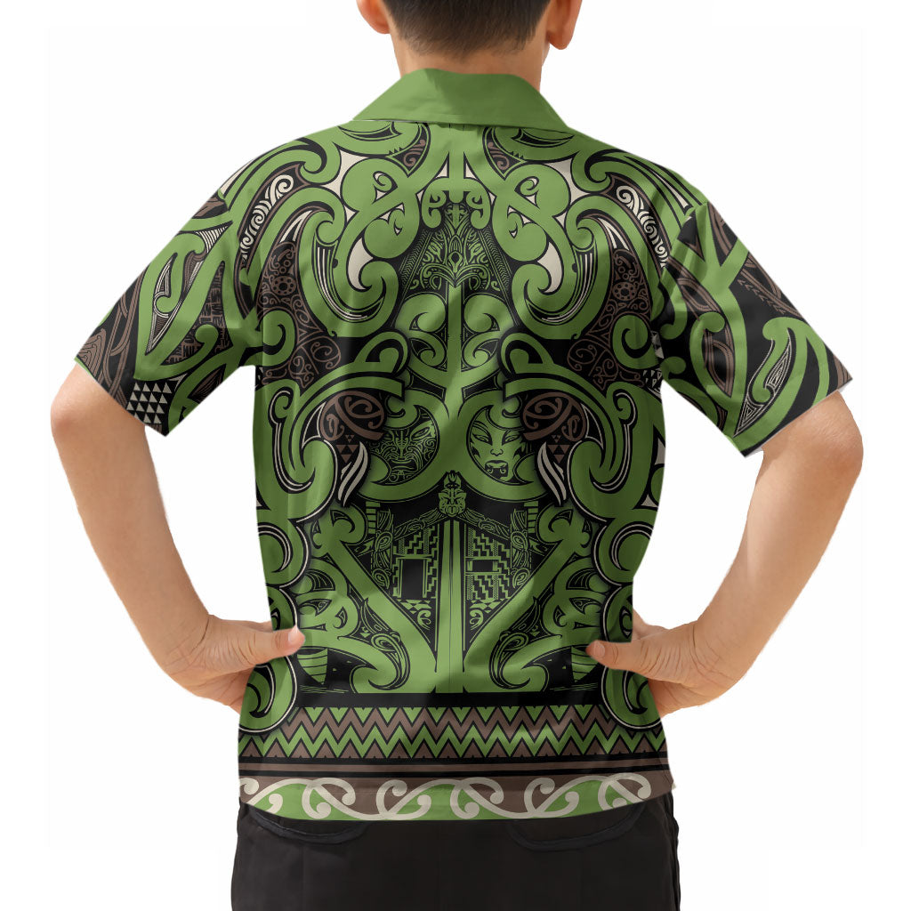 Aotearoa Iwi Ngati Raukawa Hawaiian Shirt Maori Wharenui House Tribal Pattern LT9 - Polynesian Pride