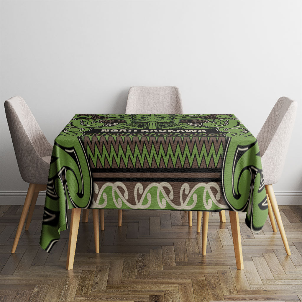 Aotearoa Iwi Ngati Raukawa Tablecloth Maori Wharenui House Tribal Pattern LT9 - Polynesian Pride