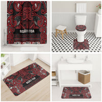 Aotearoa Iwi Ngati Toa Bathroom Set Maori Wharenui House Tribal Pattern LT9 - Polynesian Pride