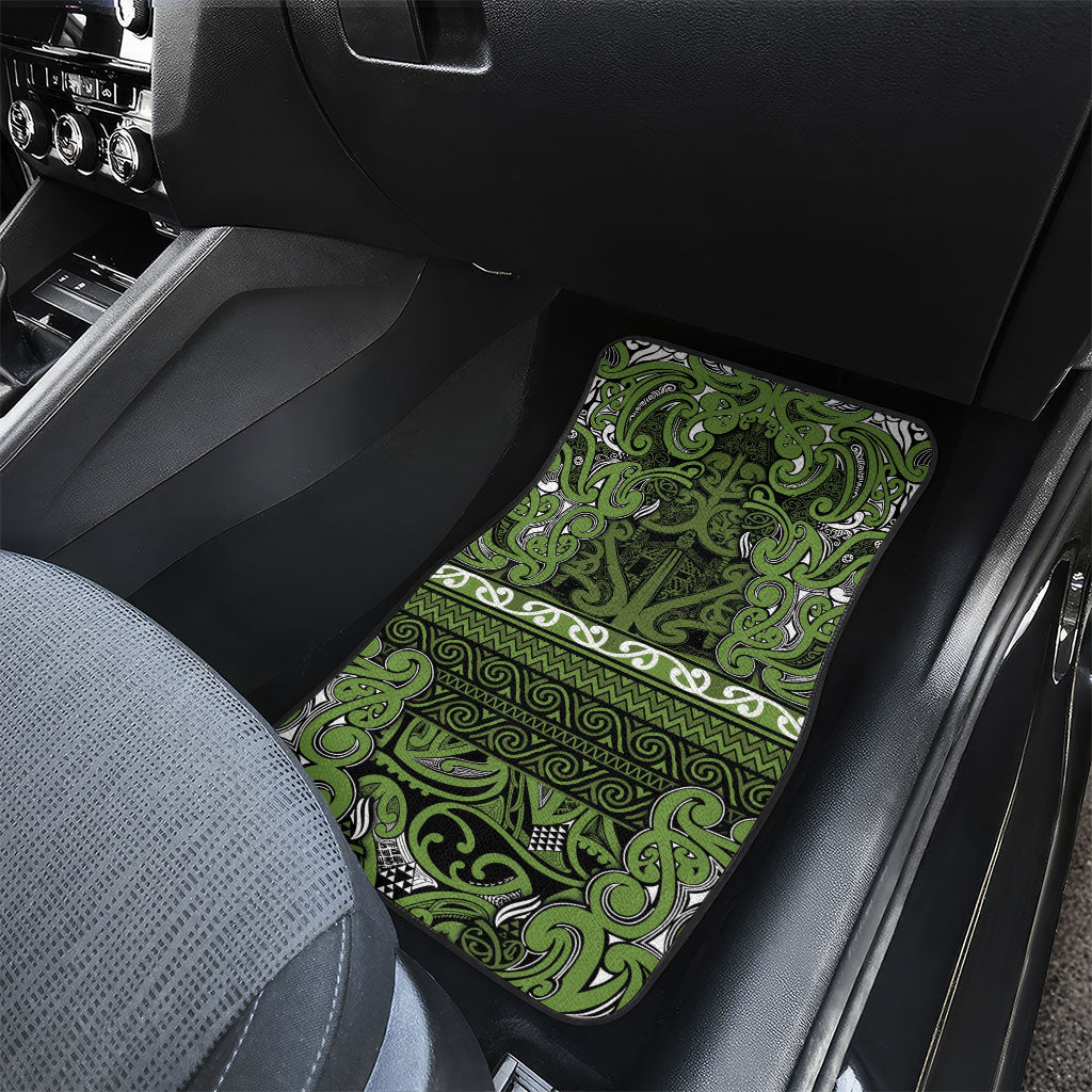 Aotearoa Iwi Ngāti Tama ki Taranaki Trust Car Mats Maori Wharenui House Tribal Pattern LT9 - Polynesian Pride