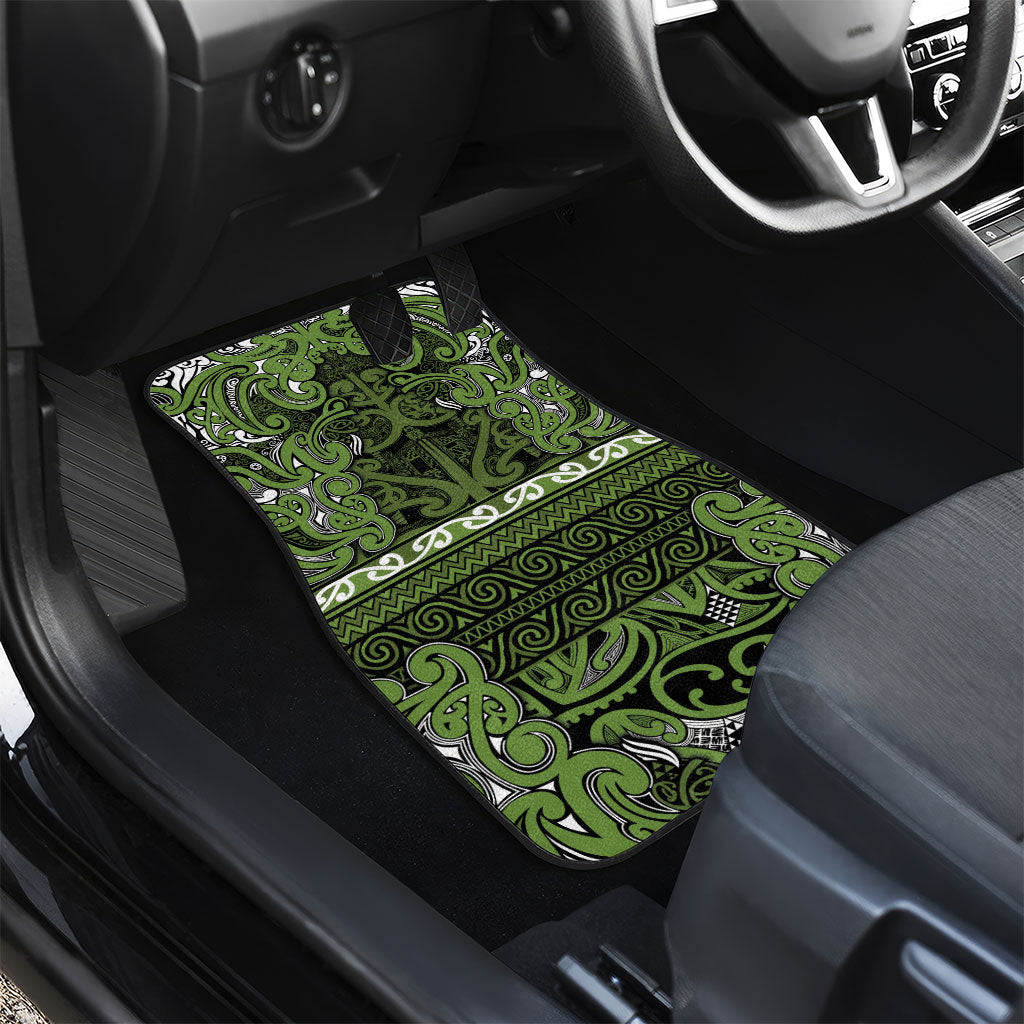 Aotearoa Iwi Ngāti Tama ki Taranaki Trust Car Mats Maori Wharenui House Tribal Pattern LT9 - Polynesian Pride