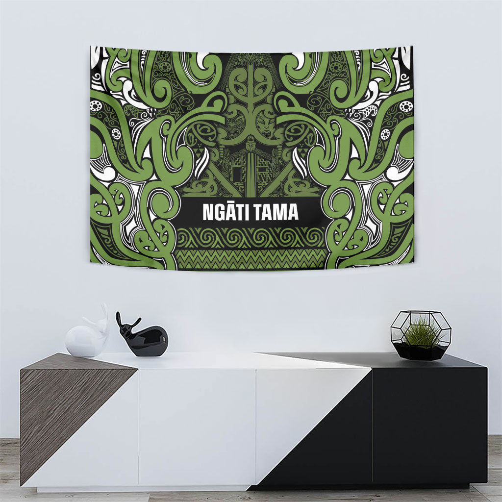 Aotearoa Iwi Ngāti Tama ki Taranaki Trust Tapestry Maori Wharenui House Tribal Pattern LT9 - Polynesian Pride