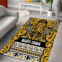 Aotearoa Iwi Ngāti Tama ki Te Waipounamu Trust Area Rug Maori Wharenui House Tribal Pattern LT9 - Polynesian Pride