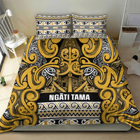 Aotearoa Iwi Ngāti Tama ki Te Waipounamu Trust Bedding Set Maori Wharenui House Tribal Pattern LT9 - Polynesian Pride