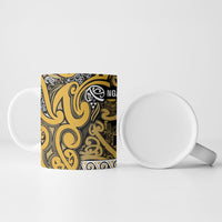 Aotearoa Iwi Ngāti Tama ki Te Waipounamu Trust Ceramic Mug Maori Wharenui House Tribal Pattern LT9 - Polynesian Pride