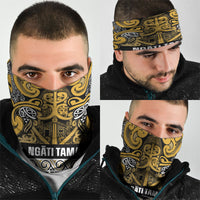 Aotearoa Iwi Ngāti Tama ki Te Waipounamu Trust Neck Gaiter Maori Wharenui House Tribal Pattern LT9 - Polynesian Pride