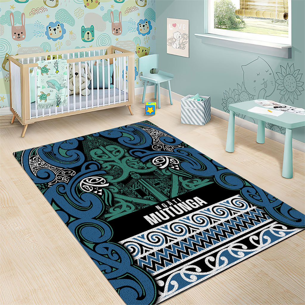 Aotearoa Iwi Ngati Mutunga Area Rug Maori Wharenui House Tribal Pattern LT9 - Polynesian Pride