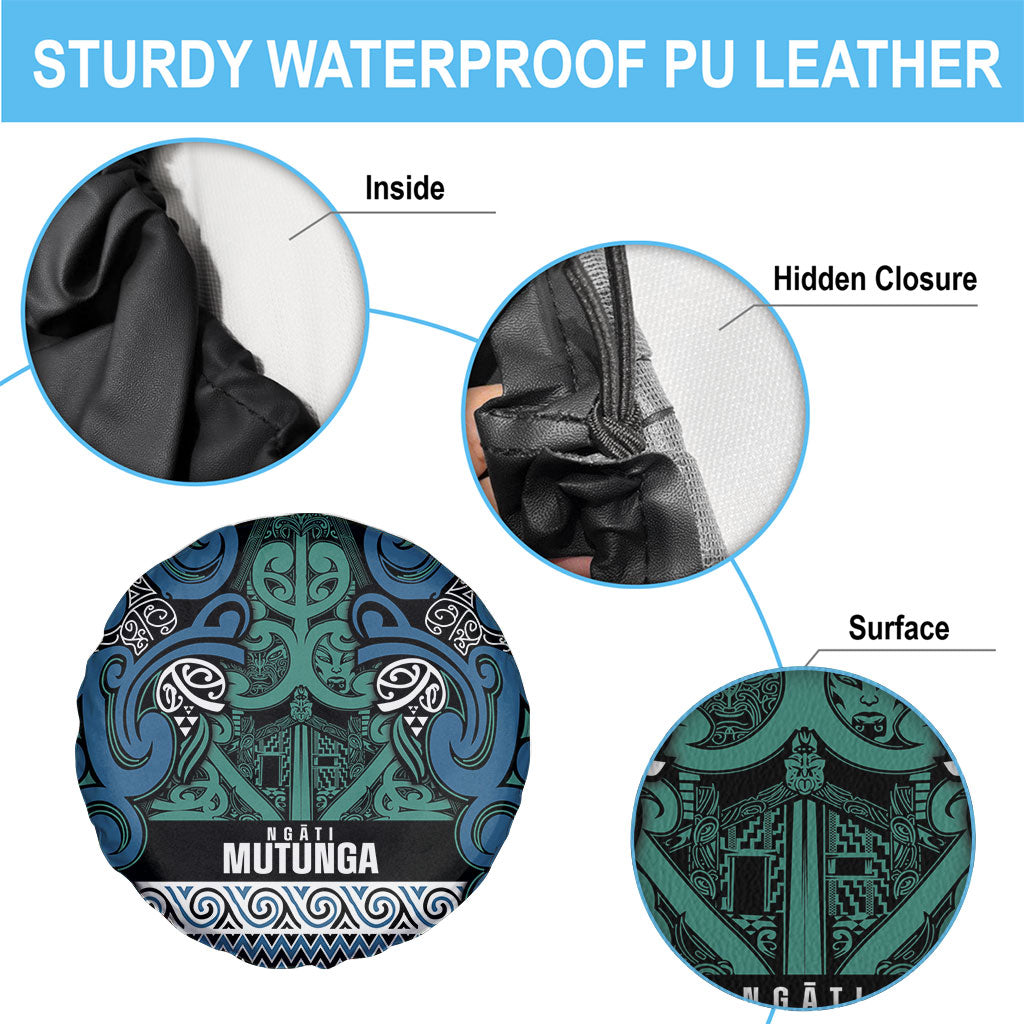 Aotearoa Iwi Ngati Mutunga Spare Tire Cover Maori Wharenui House Tribal Pattern LT9 - Polynesian Pride