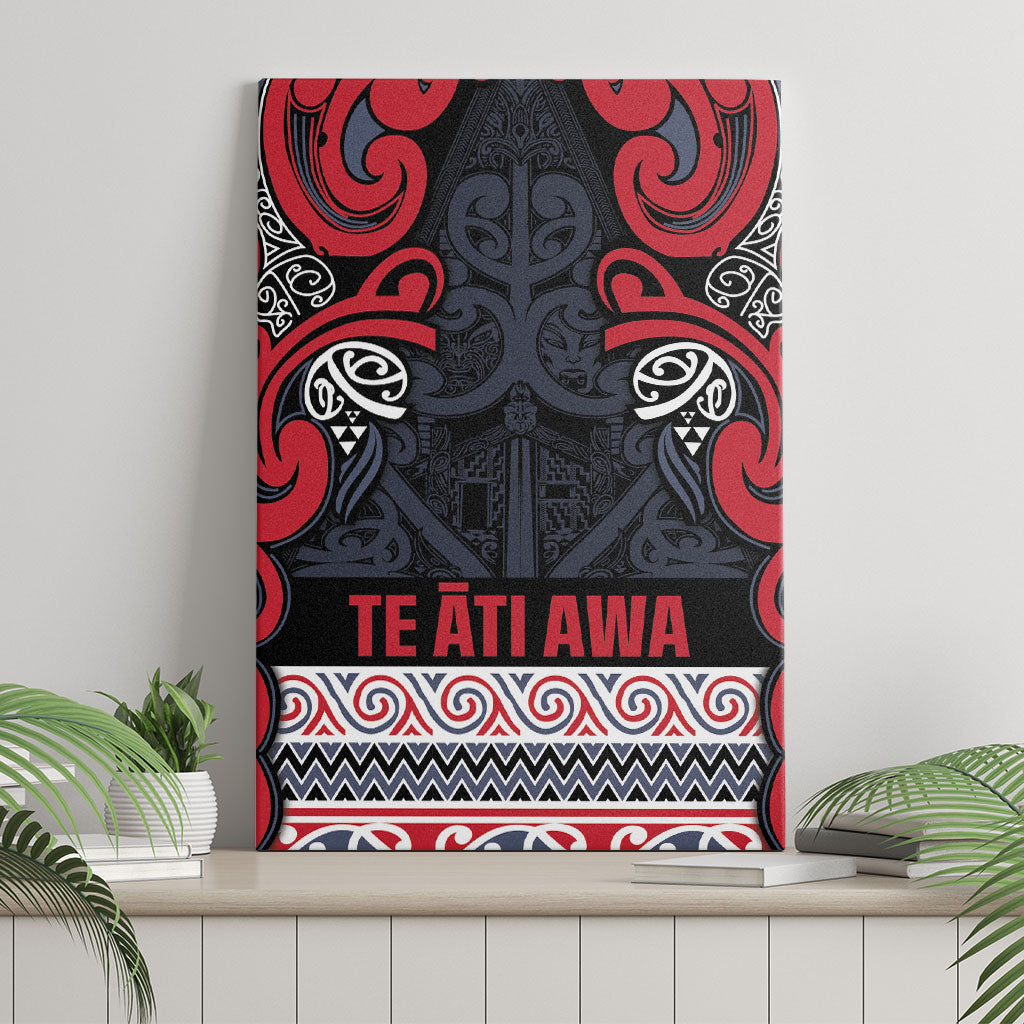 Aotearoa Iwi Te ati Awa Canvas Wall Art Maori Wharenui House Tribal Pattern LT9 - Polynesian Pride