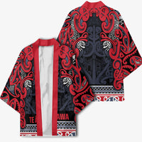 Aotearoa Iwi Te ati Awa Kimono Maori Wharenui House Tribal Pattern LT9 - Polynesian Pride
