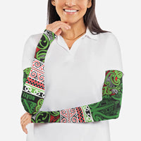 Aotearoa Iwi Ngati Maru Hauraki Arm Sleeves Maori Wharenui House Tribal Pattern LT9 - Polynesian Pride