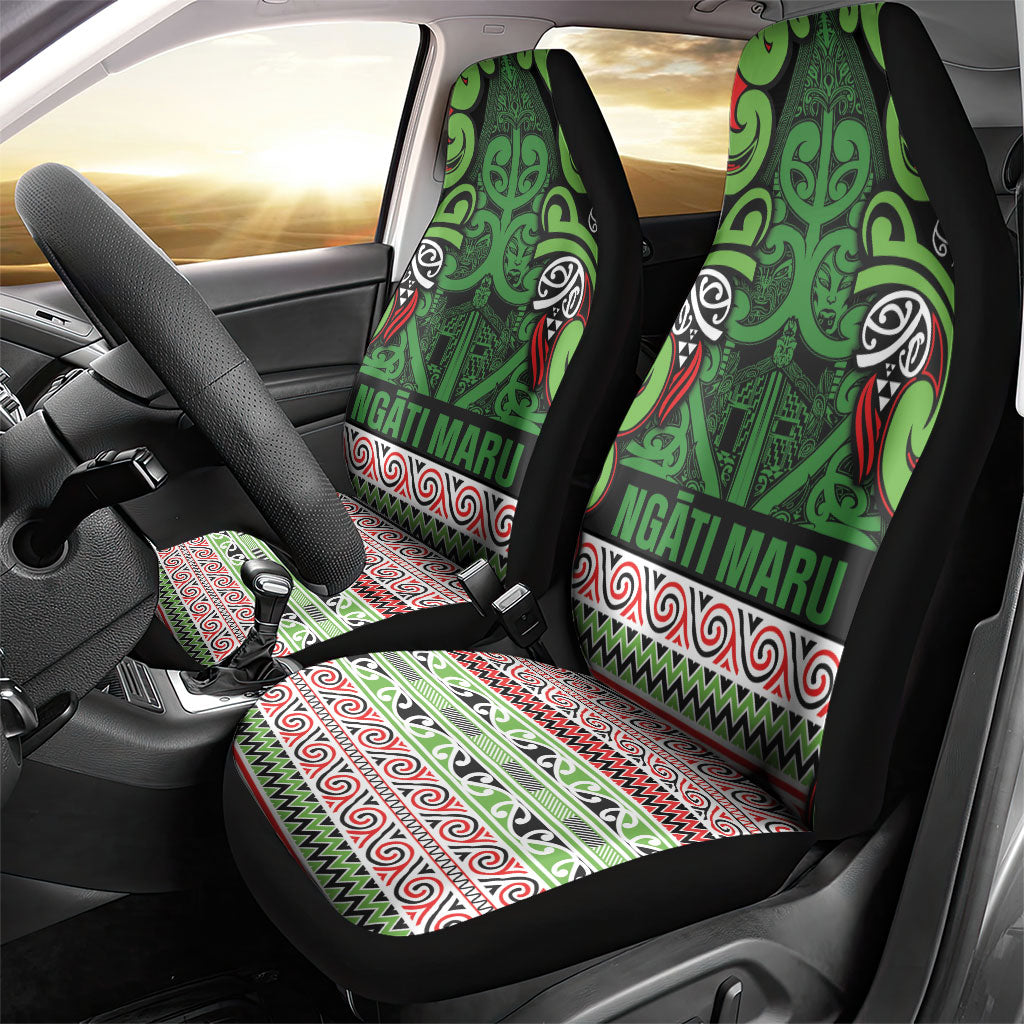 Aotearoa Iwi Ngati Maru Hauraki Car Seat Cover Maori Wharenui House Tribal Pattern LT9 - Polynesian Pride