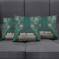 Aotearoa Iwi Ngāti Maru Taranaki Pillow Cover Maori Wharenui House Tribal Pattern LT9 - Polynesian Pride