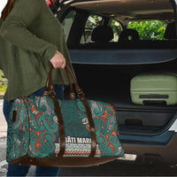 Aotearoa Iwi Ngāti Maru Taranaki Travel Bag Maori Wharenui House Tribal Pattern LT9 - Polynesian Pride