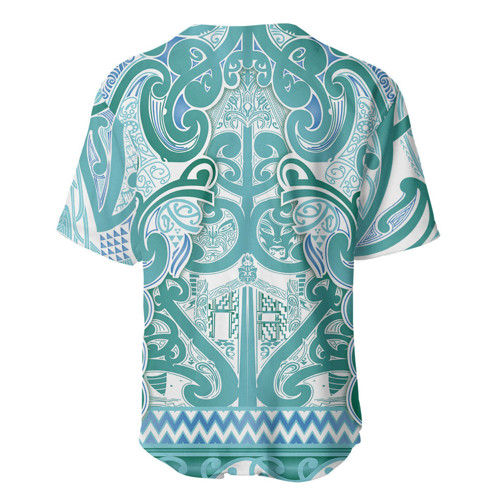 Aotearoa Iwi Ngati Paoa Baseball Jersey Maori Wharenui House Tribal Pattern LT9 - Polynesian Pride