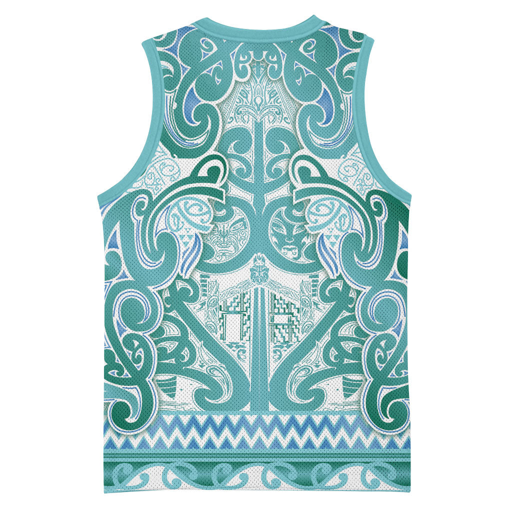 Aotearoa Iwi Ngati Paoa Basketball Jersey Maori Wharenui House Tribal Pattern LT9 - Polynesian Pride