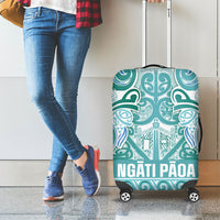 Aotearoa Iwi Ngati Paoa Luggage Cover Maori Wharenui House Tribal Pattern LT9 - Polynesian Pride