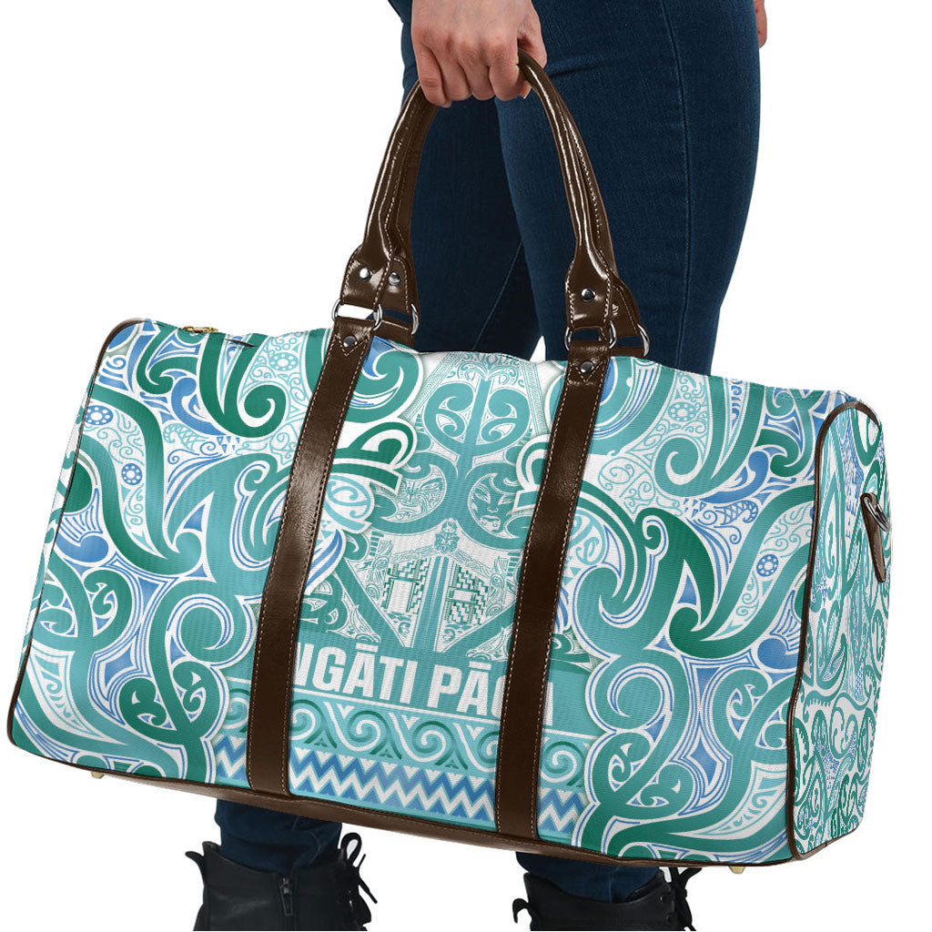 Aotearoa Iwi Ngati Paoa Travel Bag Maori Wharenui House Tribal Pattern LT9 - Polynesian Pride