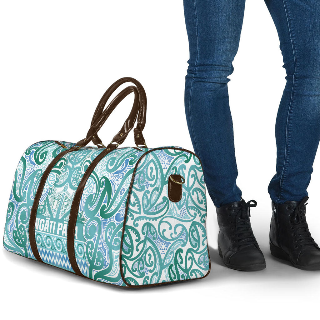 Aotearoa Iwi Ngati Paoa Travel Bag Maori Wharenui House Tribal Pattern LT9 - Polynesian Pride