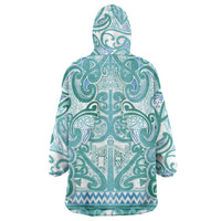 Aotearoa Iwi Ngati Paoa Wearable Blanket Hoodie Maori Wharenui House Tribal Pattern LT9 - Polynesian Pride