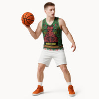 Aotearoa Iwi Ngati Hine Basketball Jersey Maori Wharenui House Tribal Pattern LT9 - Polynesian Pride
