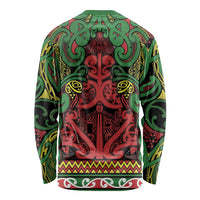 Aotearoa Iwi Ngati Hine Long Sleeve Shirt Maori Wharenui House Tribal Pattern LT9 - Polynesian Pride