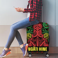 Aotearoa Iwi Ngati Hine Luggage Cover Maori Wharenui House Tribal Pattern LT9 - Polynesian Pride