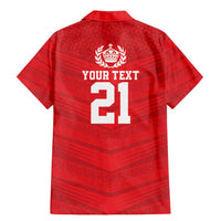Custom Mate Ma'a Tonga Heritage Family Matching Mermaid Dress and Hawaiian Shirt Pacific Tribal Rugby Red Edition LT9 - Polynesian Pride