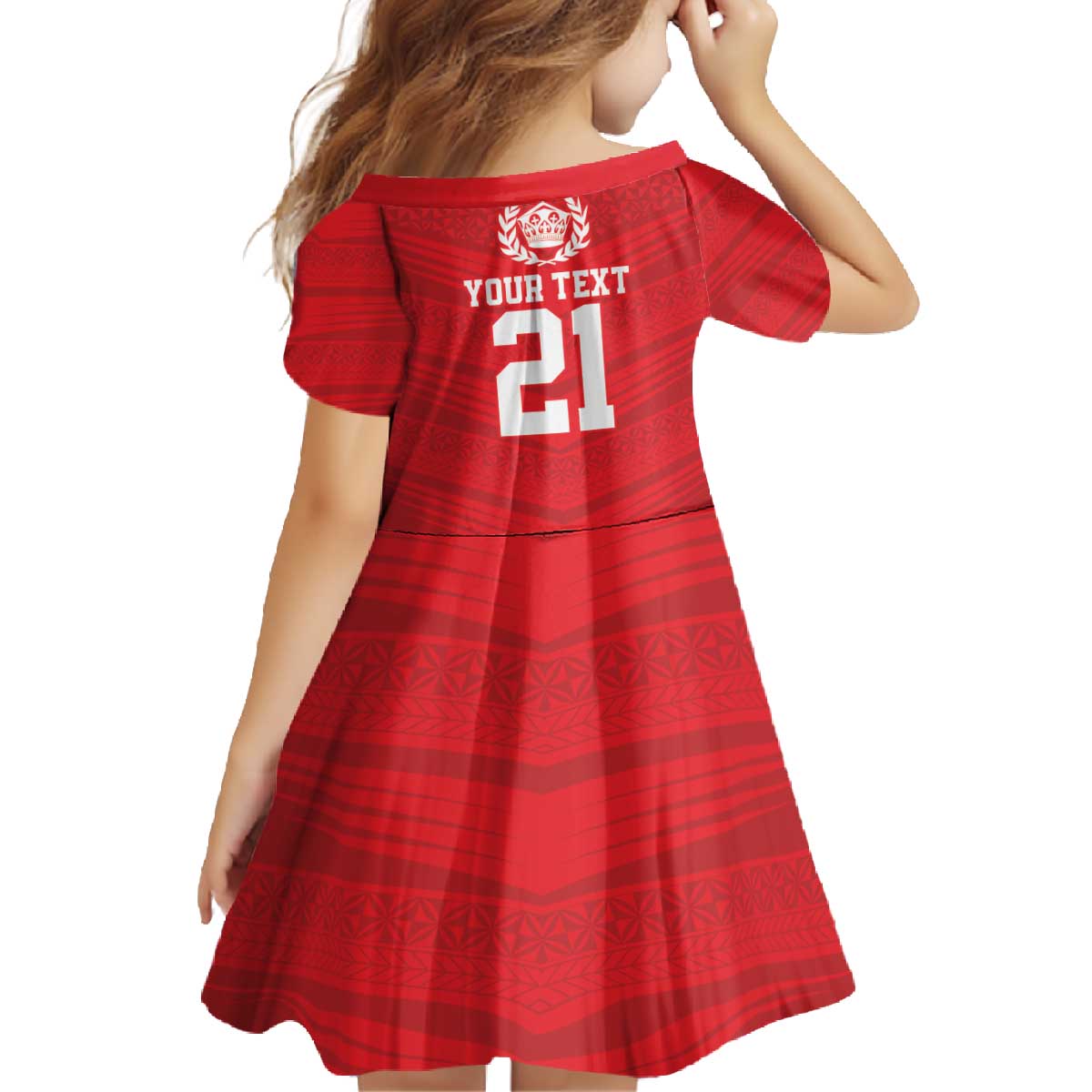 Custom Mate Ma'a Tonga Heritage Family Matching Off The Shoulder Long Sleeve Dress and Hawaiian Shirt Pacific Tribal Rugby Red Edition LT9 - Polynesian Pride