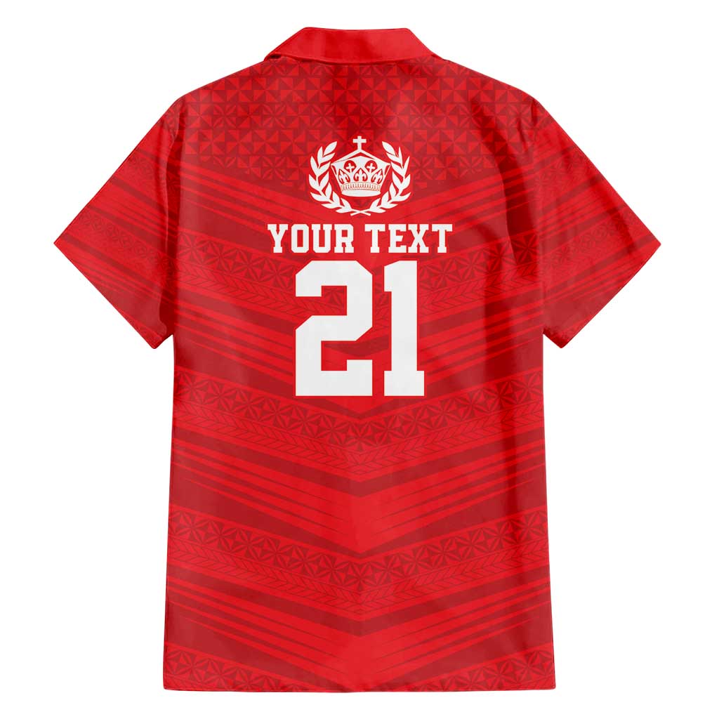 Custom Mate Ma'a Tonga Heritage Family Matching Short Sleeve Bodycon Dress and Hawaiian Shirt Pacific Tribal Rugby Red Edition LT9 - Polynesian Pride