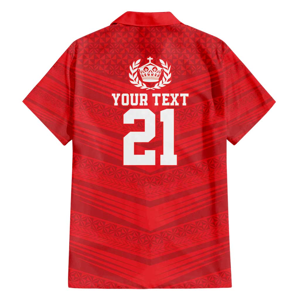 Custom Mate Ma'a Tonga Heritage Family Matching Tank Maxi Dress and Hawaiian Shirt Pacific Tribal Rugby Red Edition LT9 - Polynesian Pride