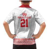 Custom Mate Ma'a Tonga Heritage Family Matching Mermaid Dress and Hawaiian Shirt Pacific Tribal Rugby White Edition LT9 - Polynesian Pride