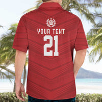 Custom Pacific Rugby Spirit Hawaiian Shirt Tonga Ngatu Pride Red Edition - Polynesian Pride