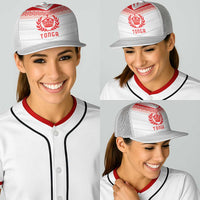 Pacific Rugby Spirit Baseball Net Cap Tonga Ngatu Pride White Edition - Polynesian Pride
