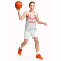 Custom Pacific Rugby Spirit Basketball Jersey Tonga Ngatu Pride White Edition LT9 - Polynesian Pride