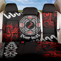 New Zealand Waitangi Day Personalised Back Car Seat Cover Aotearoa Te Ra O Waitangi With Maori Tattoo LT9 One Size Red - Polynesian Pride