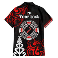 New Zealand Waitangi Day Personalised Family Matching Short Sleeve Bodycon Dress and Hawaiian Shirt Aotearoa Te Ra O Waitangi With Maori Tattoo LT9 - Polynesian Pride