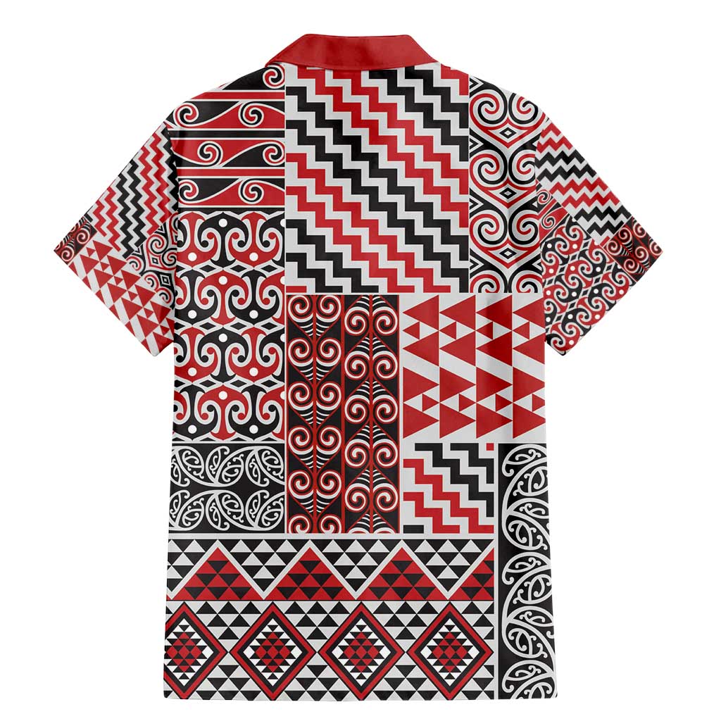 Aotearoa Kowhaiwhai Taniko Patchwork Motifs Family Matching Mermaid Dress and Hawaiian Shirt LT9 - Polynesian Pride