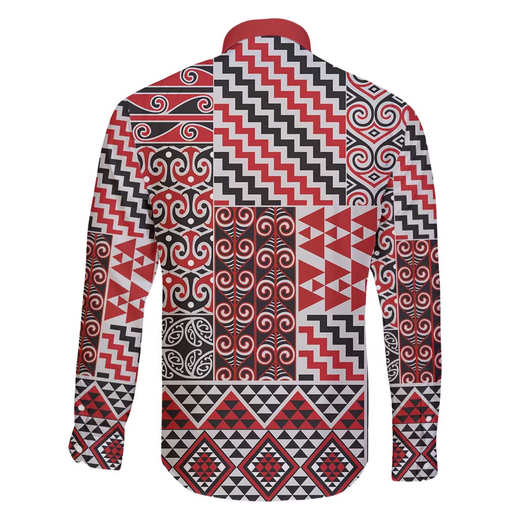 Aotearoa Kowhaiwhai Taniko Patchwork Motifs Family Matching Summer Maxi Dress and Hawaiian Shirt LT9 - Polynesian Pride