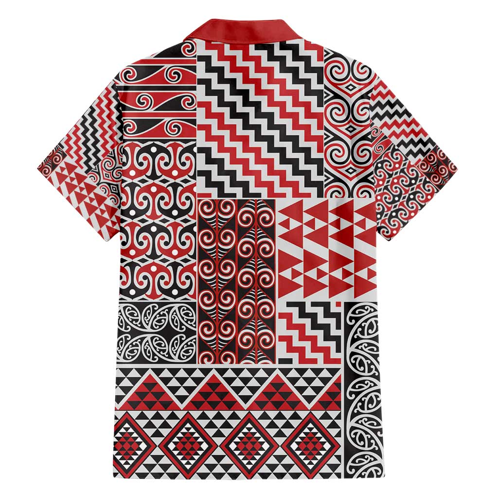 Aotearoa Kowhaiwhai Taniko Patchwork Motifs Hawaiian Shirt LT9 - Polynesian Pride