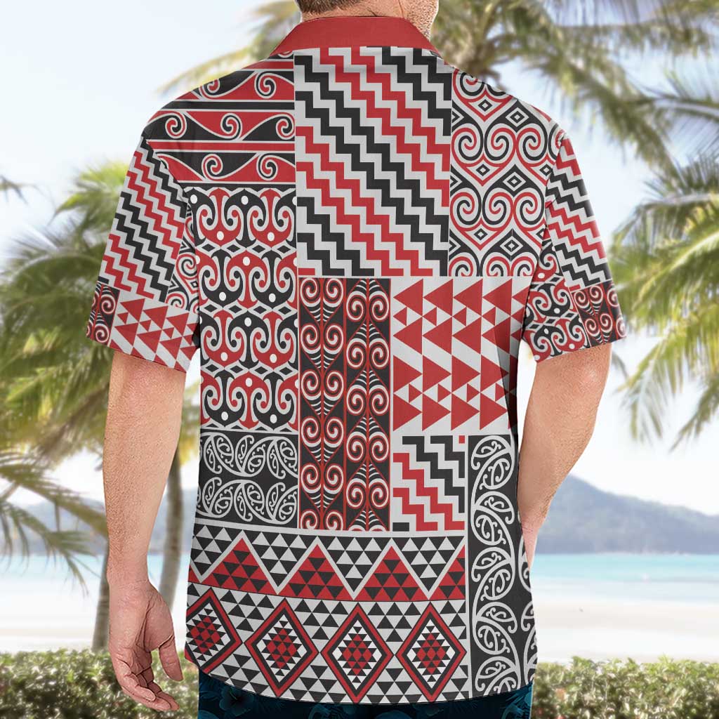 Aotearoa Kowhaiwhai Taniko Patchwork Motifs Hawaiian Shirt LT9 - Polynesian Pride
