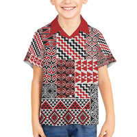 Aotearoa Kowhaiwhai Taniko Patchwork Motifs Hawaiian Shirt LT9 - Polynesian Pride