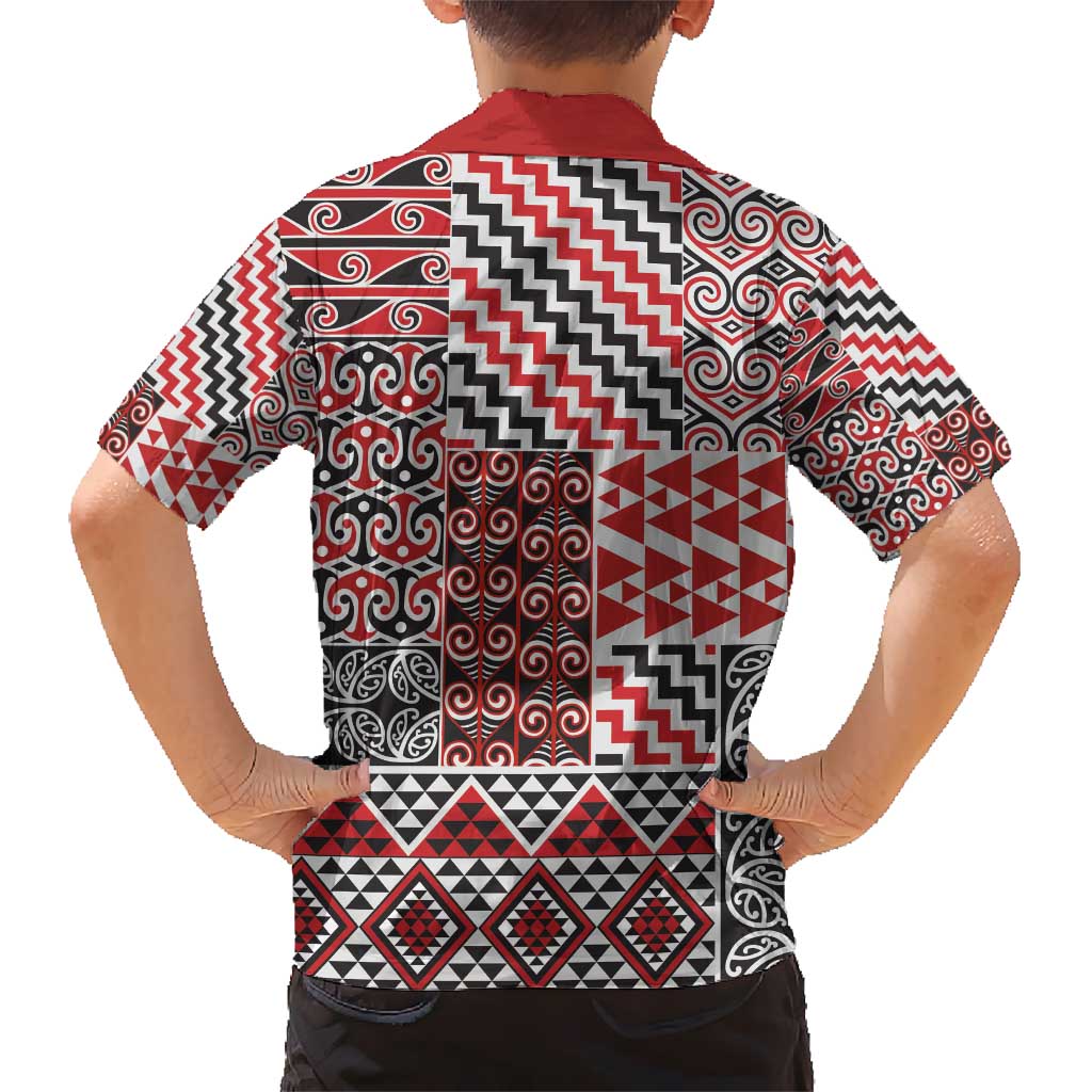 Aotearoa Kowhaiwhai Taniko Patchwork Motifs Hawaiian Shirt LT9 - Polynesian Pride