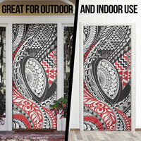 Aotearoa Maori Rugby Tribal Tattoo Door Cover Kowhaiwhai Taniko Patchwork Motifs LT9 - Polynesian Pride