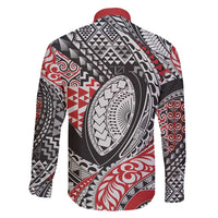 Aotearoa Maori Rugby Tribal Tattoo Family Matching Short Sleeve Bodycon Dress and Hawaiian Shirt Kowhaiwhai Taniko Patchwork Motifs LT9 - Polynesian Pride