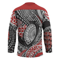 Aotearoa Maori Rugby Tribal Tattoo Hockey Jersey Kowhaiwhai Taniko Patchwork Motifs LT9 - Polynesian Pride