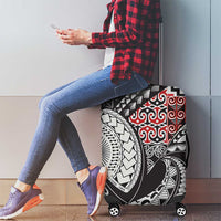 Aotearoa Maori Rugby Tribal Tattoo Luggage Cover Kowhaiwhai Taniko Patchwork Motifs LT9 - Polynesian Pride
