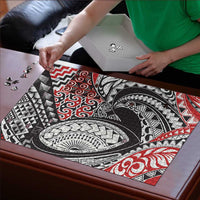Aotearoa Maori Rugby Tribal Tattoo Puzzle Kowhaiwhai Taniko Patchwork Motifs LT9 - Polynesian Pride